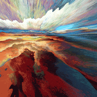 sphericalart art heat landscape road GIF