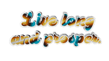 Live Long And Prosper Leonard Nimoy Sticker by OpticalArtInc.