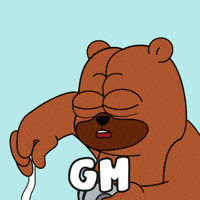 Good Morning Gm GIF by Beary