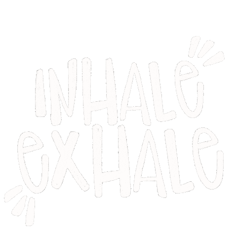 Breathe Inhale Exhale Sticker