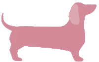 raumrevolution dachshund dackel raumrevolution pinkdachshund Sticker