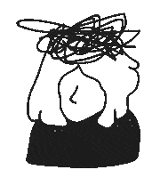 Sad Too Much Sticker