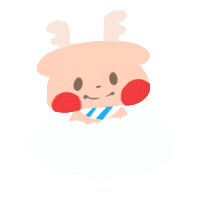 Cloud Deer Sticker