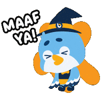 Sorry Owl Sticker by Accurate Indonesia