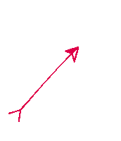 Red Arrow Loop Sticker