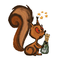 Honey Badger Squirrel Sticker