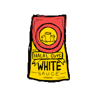 Whitesauce Sticker by TheHalalGuys