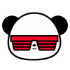 Panda Bear Sunglasses Sticker by Robo Roku