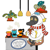 MGTOThailand coffee macau macao egg tart Sticker