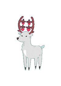 Wedding Deer Sticker
