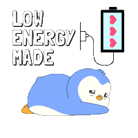 Tired Good Night Sticker by Pudgy Penguins