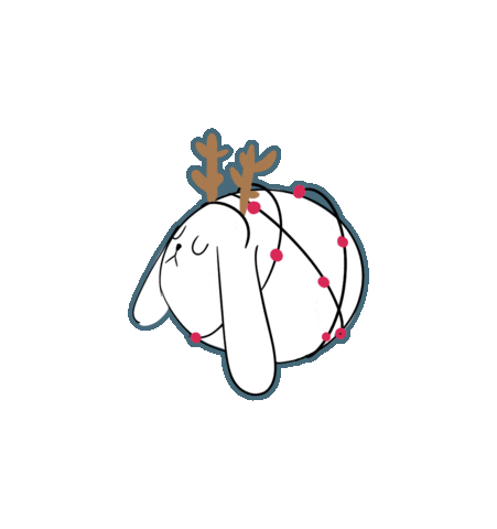 Bunny Rabbit Sticker by La Pradera Online