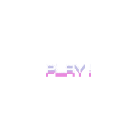 Glitch Play Sticker