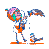 Cartoon Love Sticker