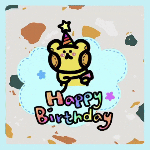 Happy Birthday Celebration GIF by Playbear520_TW