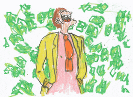 laugh money GIF by James Thacher