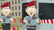 angry army GIF by South Park 