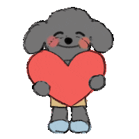 Dog Heart Sticker
