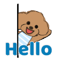 Dog Hello Sticker