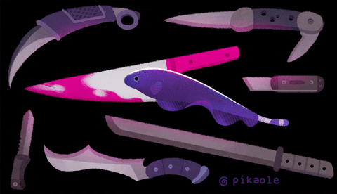 pikaole giphyupload art fish skull GIF