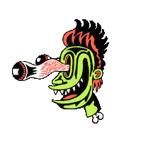 Halloween Eyes Sticker by Killer Acid
