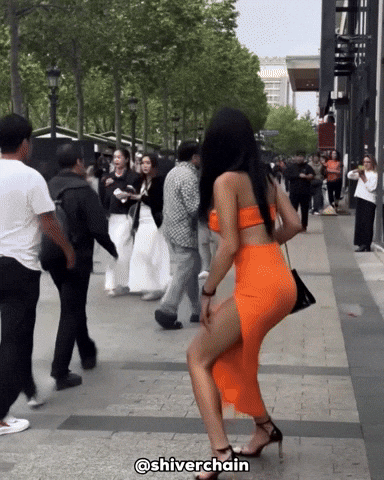 shiverchain woman weird creepy ai GIF