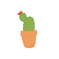 nidalaelya hello plants cactus succulents Sticker