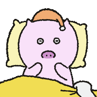 Night Sleeping Sticker