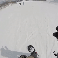 Snowboarder Totally Wipes Out After 1st Jump in 6 Months
