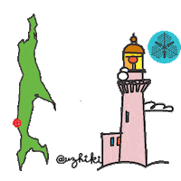 Lighthouse Sakhalin Sticker