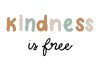 Be Kind Art Sticker by bujo and doodles