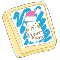 Polar Bear Christmas Sticker by Sweetness