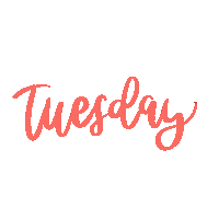vivyfebriany day lettering tuesday hari Sticker