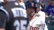 Detroit Tigers Shrug GIF by MLB