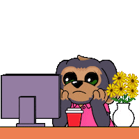 Work From Home Hello Sticker by BoDoggos