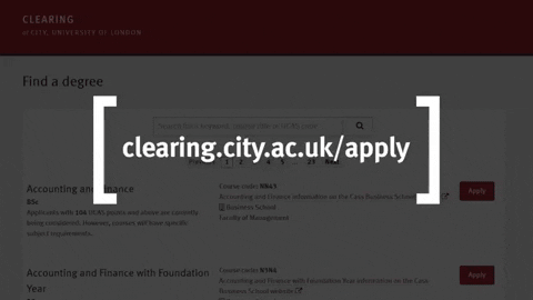 Clearing Cityuniversity GIF by City, University of London