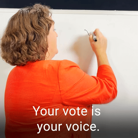 Your vote is your voice. Make sure you use it.