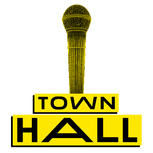 town hall microphone Sticker by Barbarian