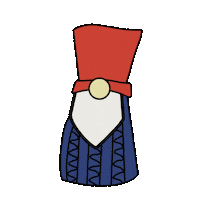 Gnome Knitting Sticker by KathieKreativ