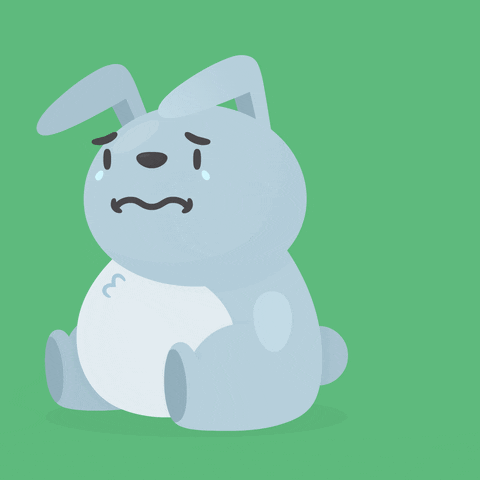 hopperapp giphyupload sad bunny upset GIF