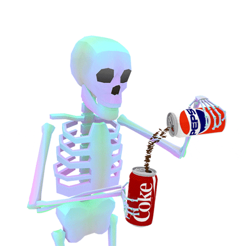Skeleton Pepsi GIF by jjjjjohn
