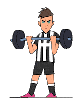 Working Out Serie A Sticker by Dan Leydon