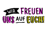 Illustration Wir Freuen Uns Auf Euch Sticker by Kochstrasse™