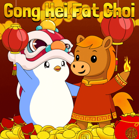 Chinese New Year Penguin GIF by Pudgy Penguins