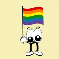 Waving Gay Pride GIF