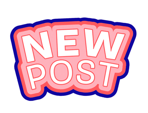 New Post Blog Sticker by Hurray Design