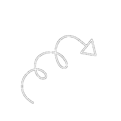 lenagvogler white arrow simple blanco Sticker