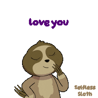 I Love You Sloth Sticker by VeeFriends