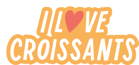 heart love Sticker by Croissant