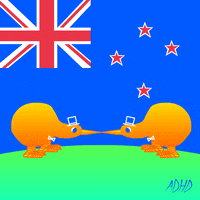 New Zealand Kiss GIF by gifnews